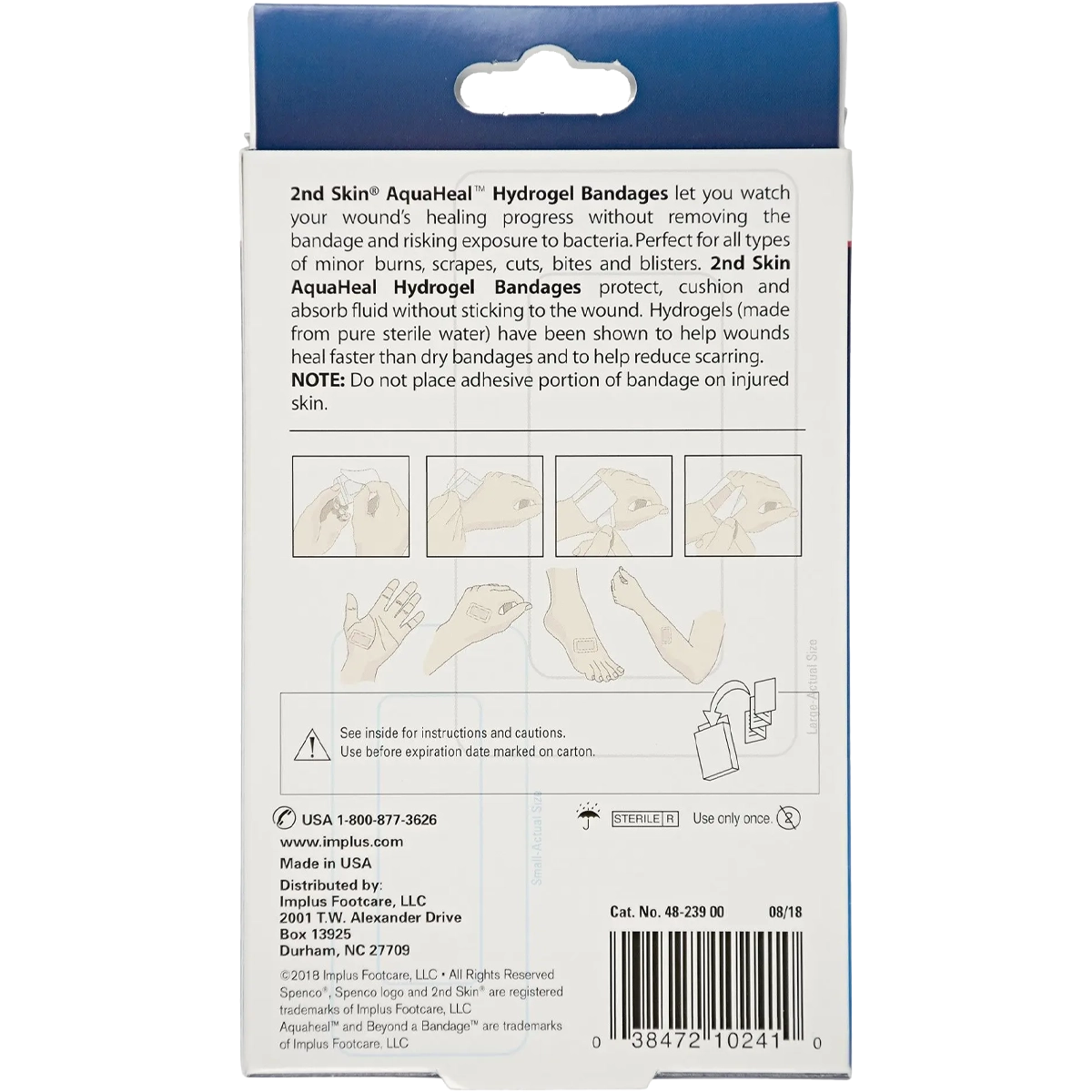 2nd Skin AquaHeal Hydrogel Bandages