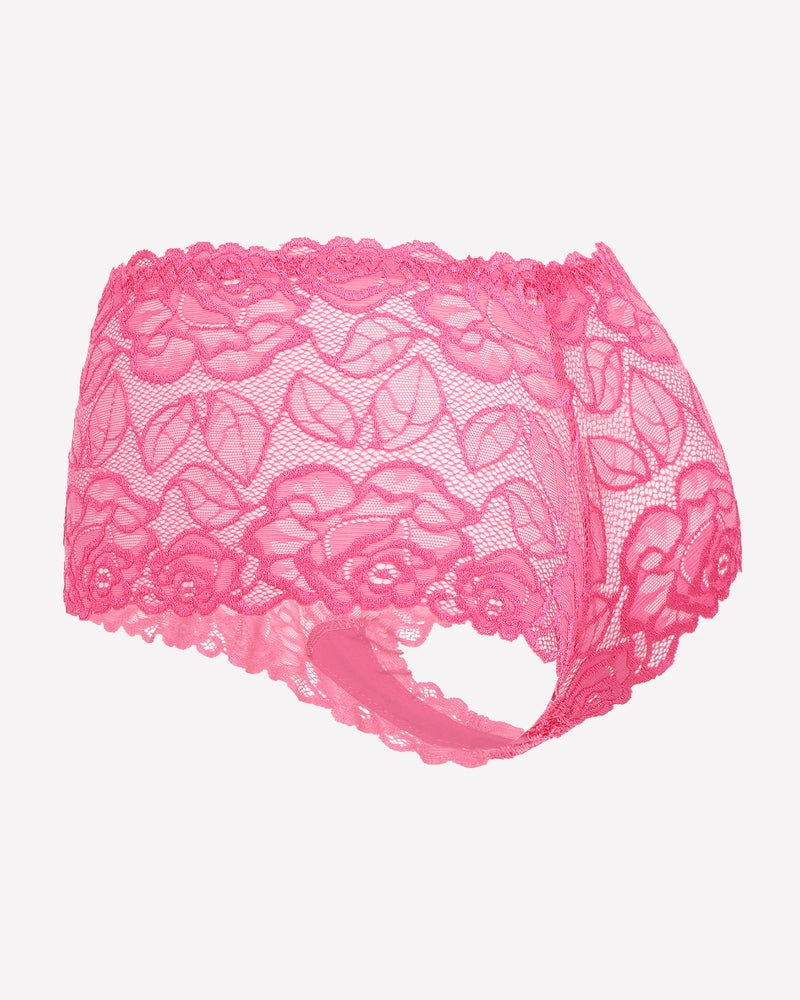 4 Pcs Floral Lace Panties Mid-rise Panty