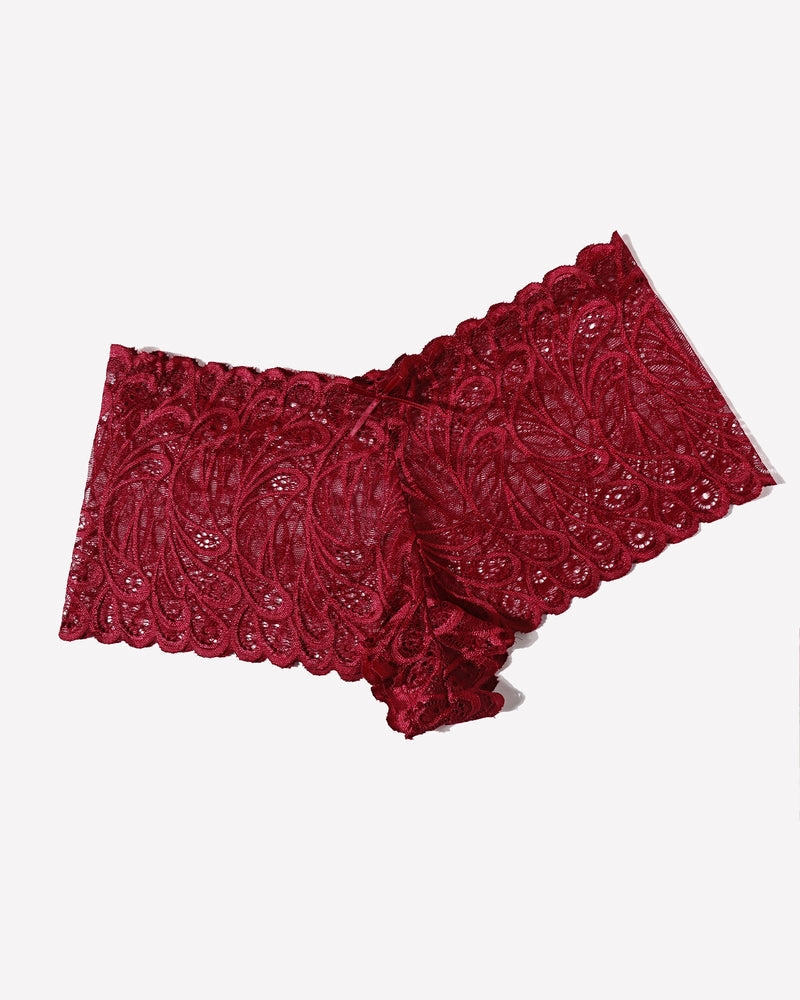 4 Pcs Floral Lace Panties Mid-rise Panty