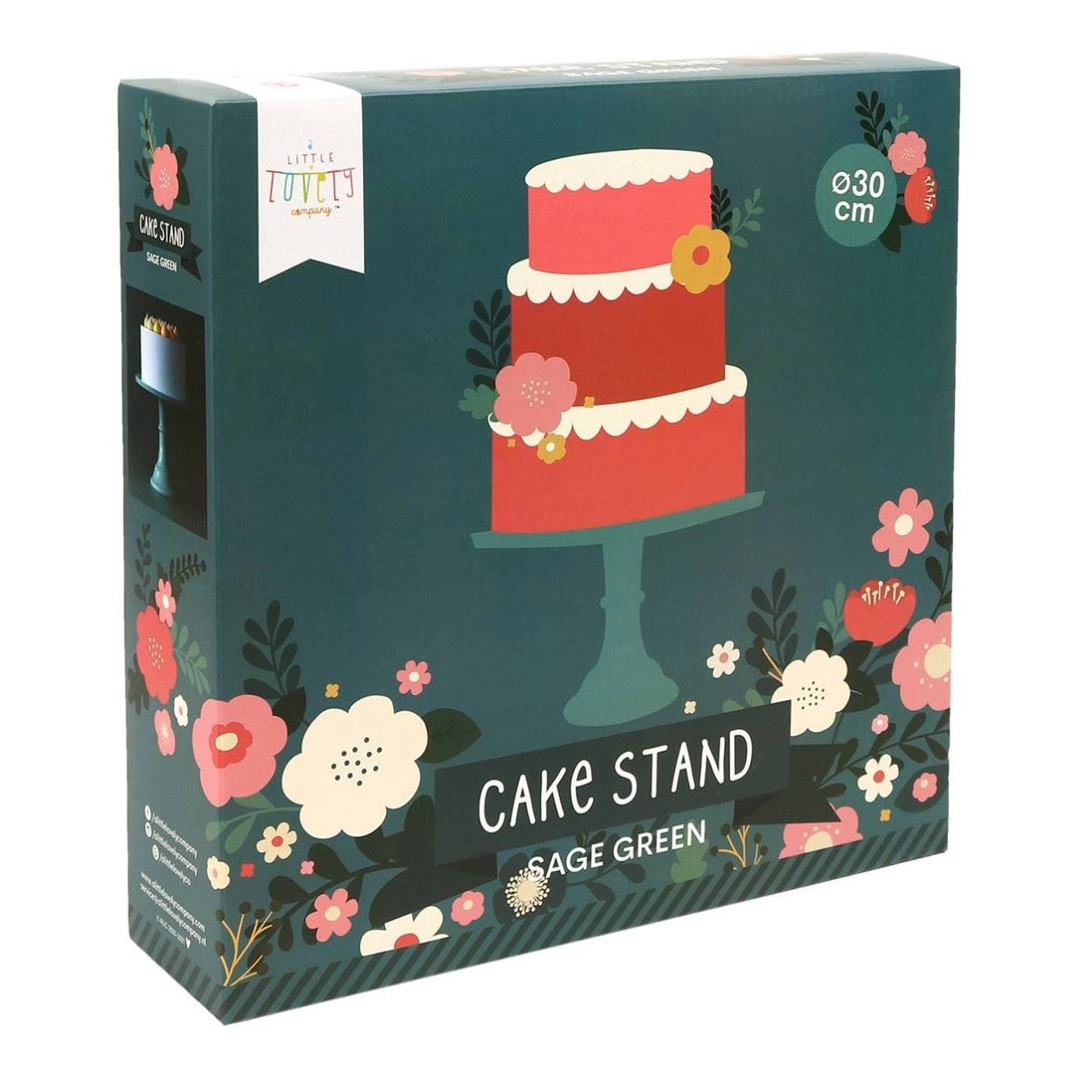 A Little Lovely Company Cake Stand: Large - Sage Green