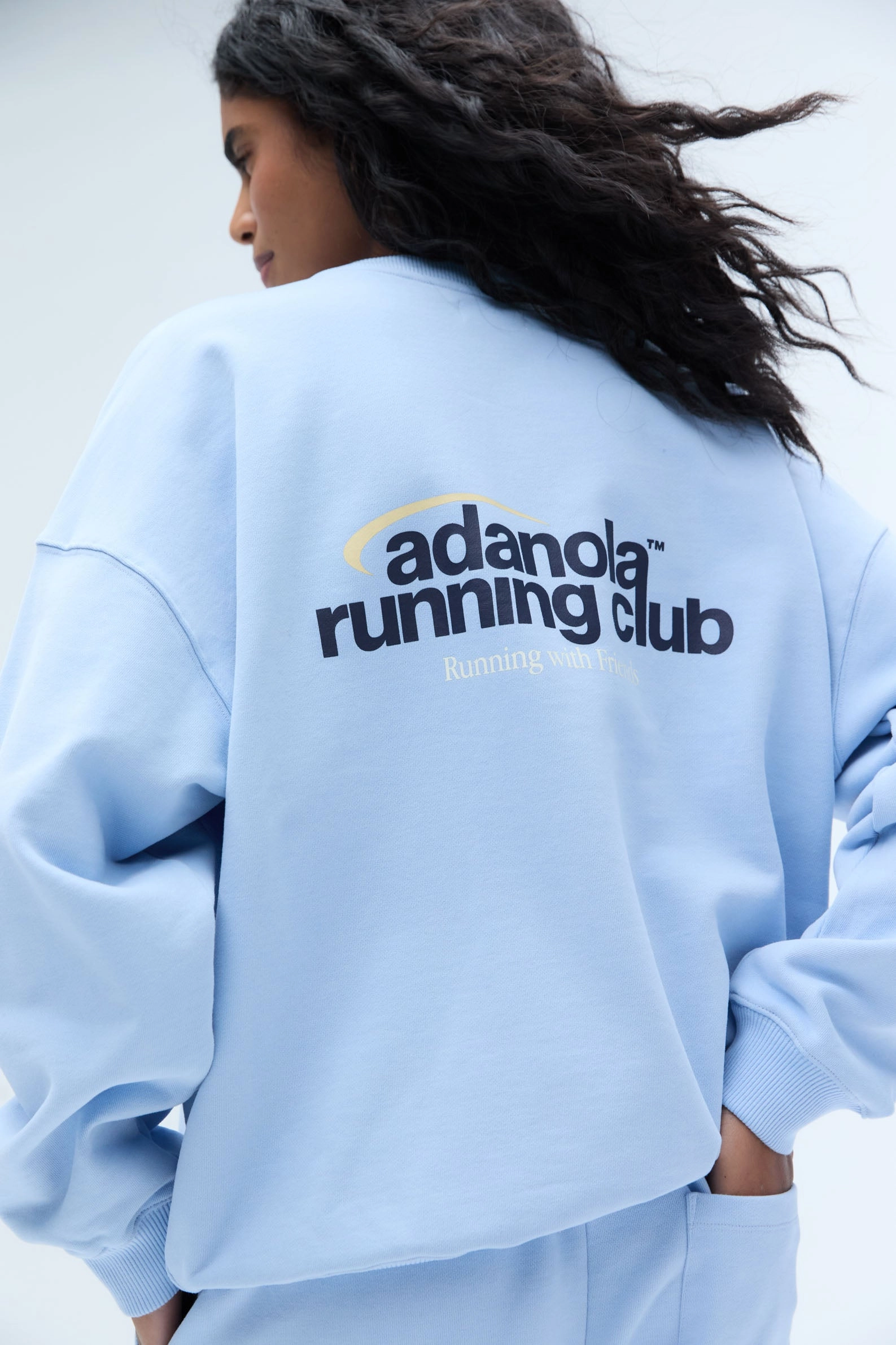 Adanola Running Oversized Sweatshirt - Powder Blue