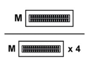 AddOn - 40GBase-CU direct attach cable - TAA Compliant - QSFP  to SFP  - 6.6 ft - twinaxial - passive ADD-QMXSCI-PDAC2M