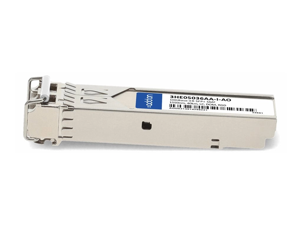 AddOn - SFP  transceiver module - 10GbE - 10GBase-ER - LC single-mode - up to 24.9 miles - 1550 nm - TAA Compliant 3HE05036AA-I-AO