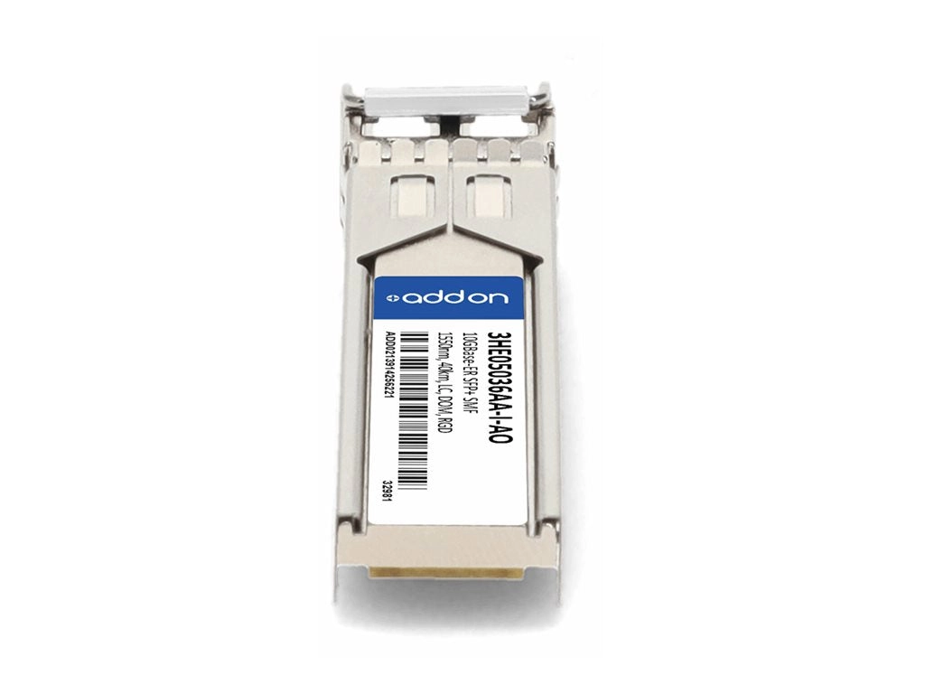 AddOn - SFP  transceiver module - 10GbE - 10GBase-ER - LC single-mode - up to 24.9 miles - 1550 nm - TAA Compliant 3HE05036AA-I-AO