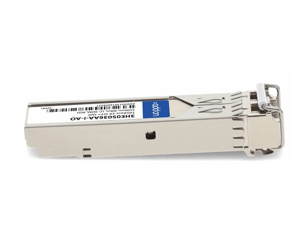 AddOn - SFP  transceiver module - 10GbE - 10GBase-ER - LC single-mode - up to 24.9 miles - 1550 nm - TAA Compliant 3HE05036AA-I-AO