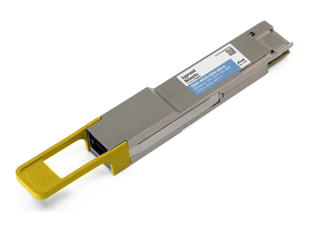 Approved Networks - QSFP-DD transceiver module (equivalent to: Arista QDD-400G-DR4-AN) - 400GbE - 400GBase-DR4 - MPO-12 single-mode QDD-400G-DR4-AN-A