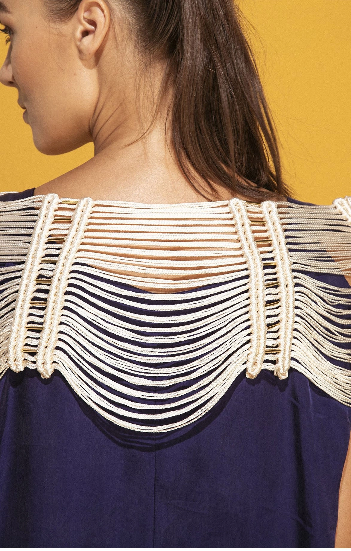 Beige Handwoven Cape