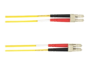 Black Box - Patch cable - LC multi-mode (M) to LC multi-mode (M) - 5 m - fiber optic - duplex - yellow FOLZH62-005M-LCLC-YL