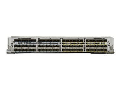 Brocade Dual Speed (M) Module - Expansion module - 10 Gigabit SFP  / SFP (mini-GBIC) x 72 - for SLX 9850-4, 9850-8 BR-SLX9850-10GX72S-M