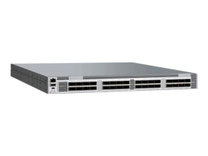 Brocade SLX 9240-32C-DC-F - Switch - managed - 32 x 100 Gigabit QSFP28 / 40 Gigabit QSFP  (breakout compatible) - front to back BR-SLX-9240-32C-DC-F