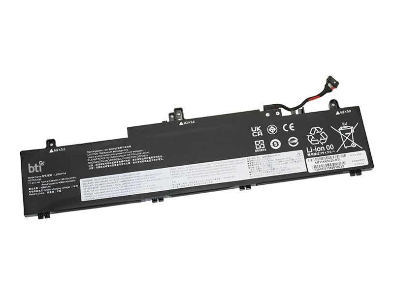 BTI - Notebook battery (equivalent to: Lenovo 5B11K63025) - 11.31V - lithium ion - 3-cell - 4160 mAh - 47 Wh 5B11K63025-BTI