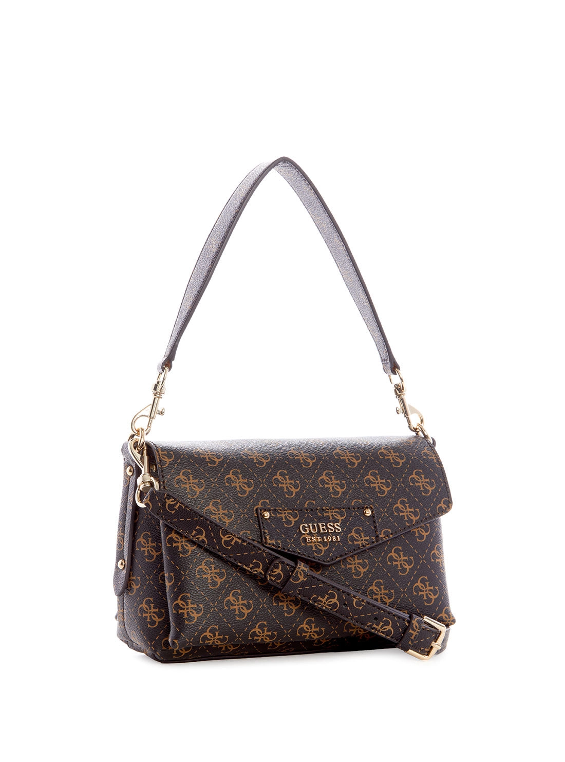 Eco Brown Logo Brenton Shoulder Bag