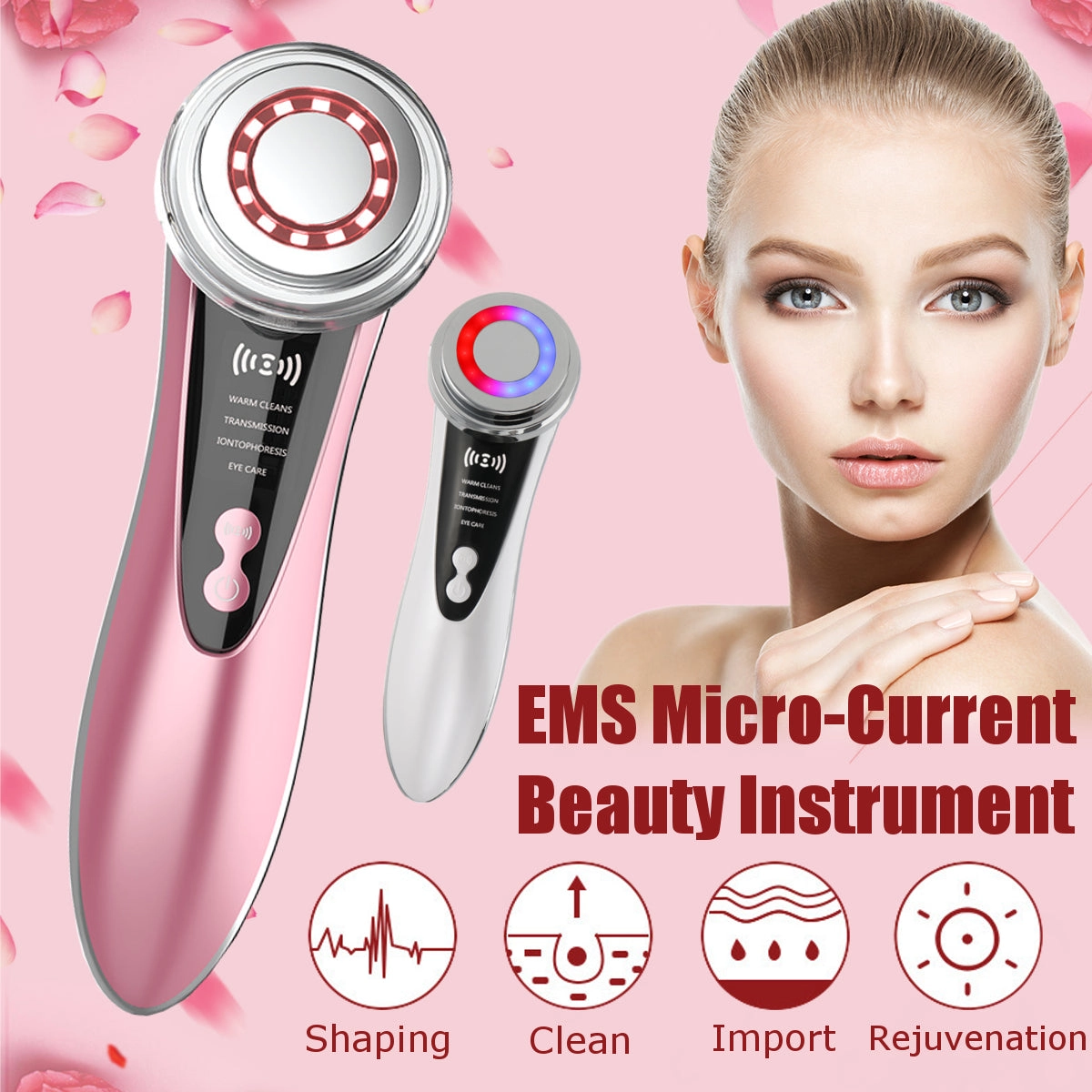 EMS Face Cleansing Skin Rejuvenation Beauty Importer Facial Massager