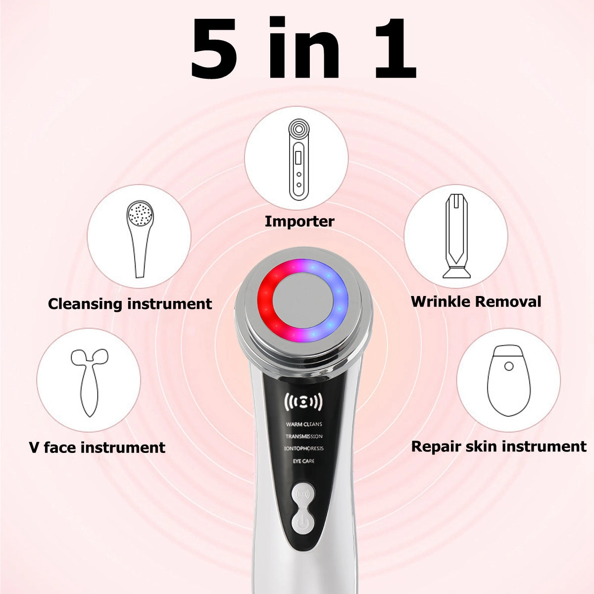 EMS Face Cleansing Skin Rejuvenation Beauty Importer Facial Massager