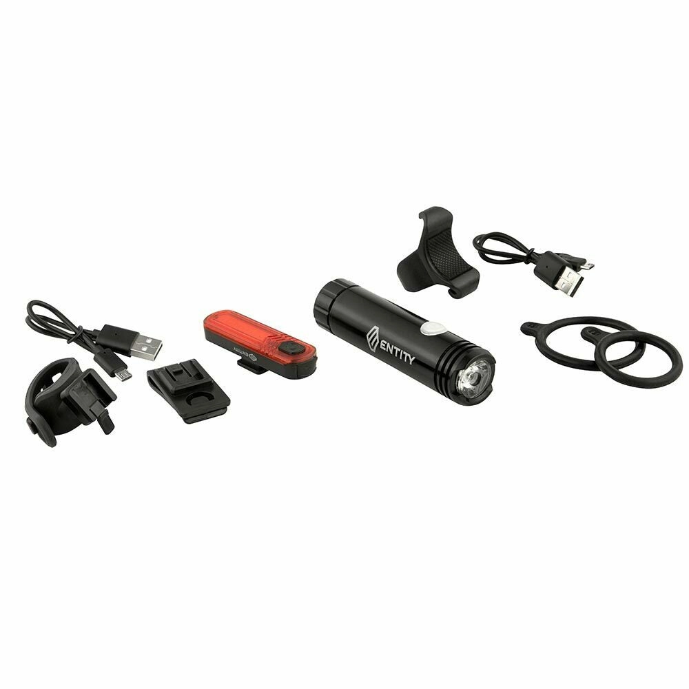Entity LS200 Hi-Glow 200 Lumens Light Set - USB Rechargeable