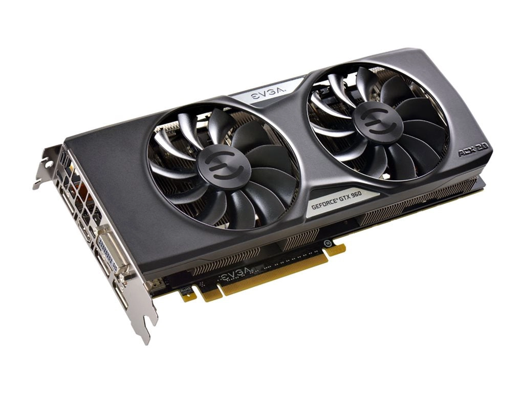 EVGA GeForce GTX 960 SuperSC ACX 2.0  - Graphics card - GF GTX 960 - 4 GB GDDR5 - PCIe 3.0 - DVI, HDMI, 3 x DisplayPort 04G-P4-3966-KR
