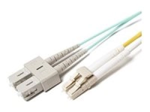 Fiber Cables Direct - Patch cable - TAA Compliant - LC multi-mode (M) to SC multi-mode (M) - 5 m - 0.1 in - fiber optic - duplex FCDUS347V10031