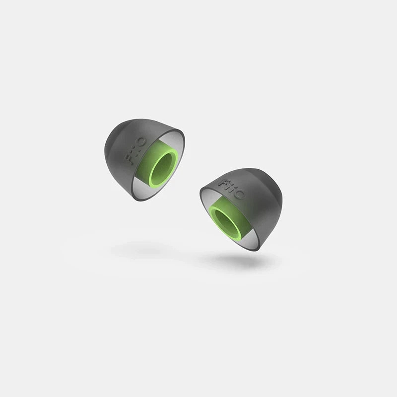 FiiO HS18 Silicon 0.4mm Thick Eartips (6 pairs) For Nozzle 5.0mm-6.5mm