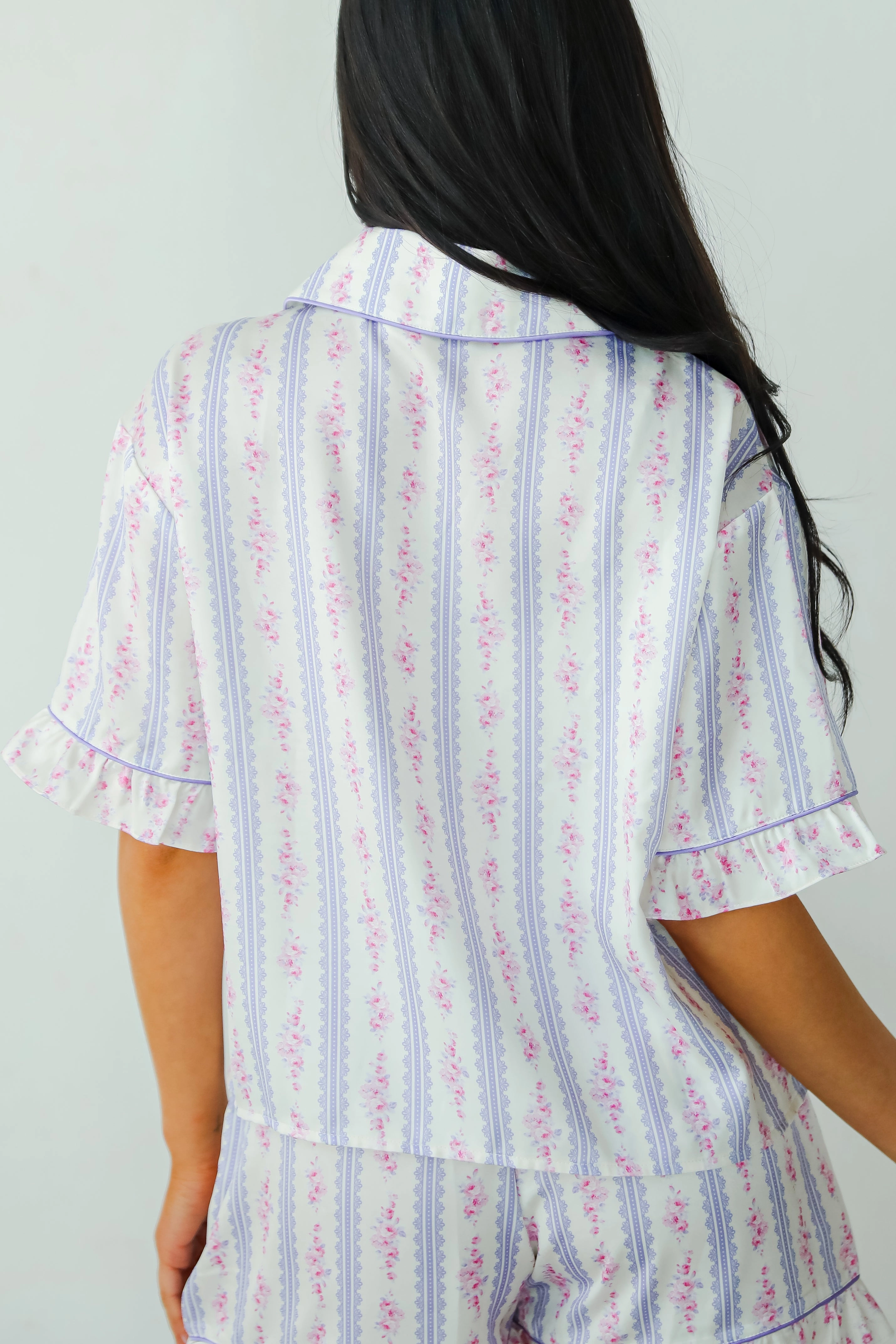 FINAL SALE - Dreaming Of You Purple Floral Pajama Top