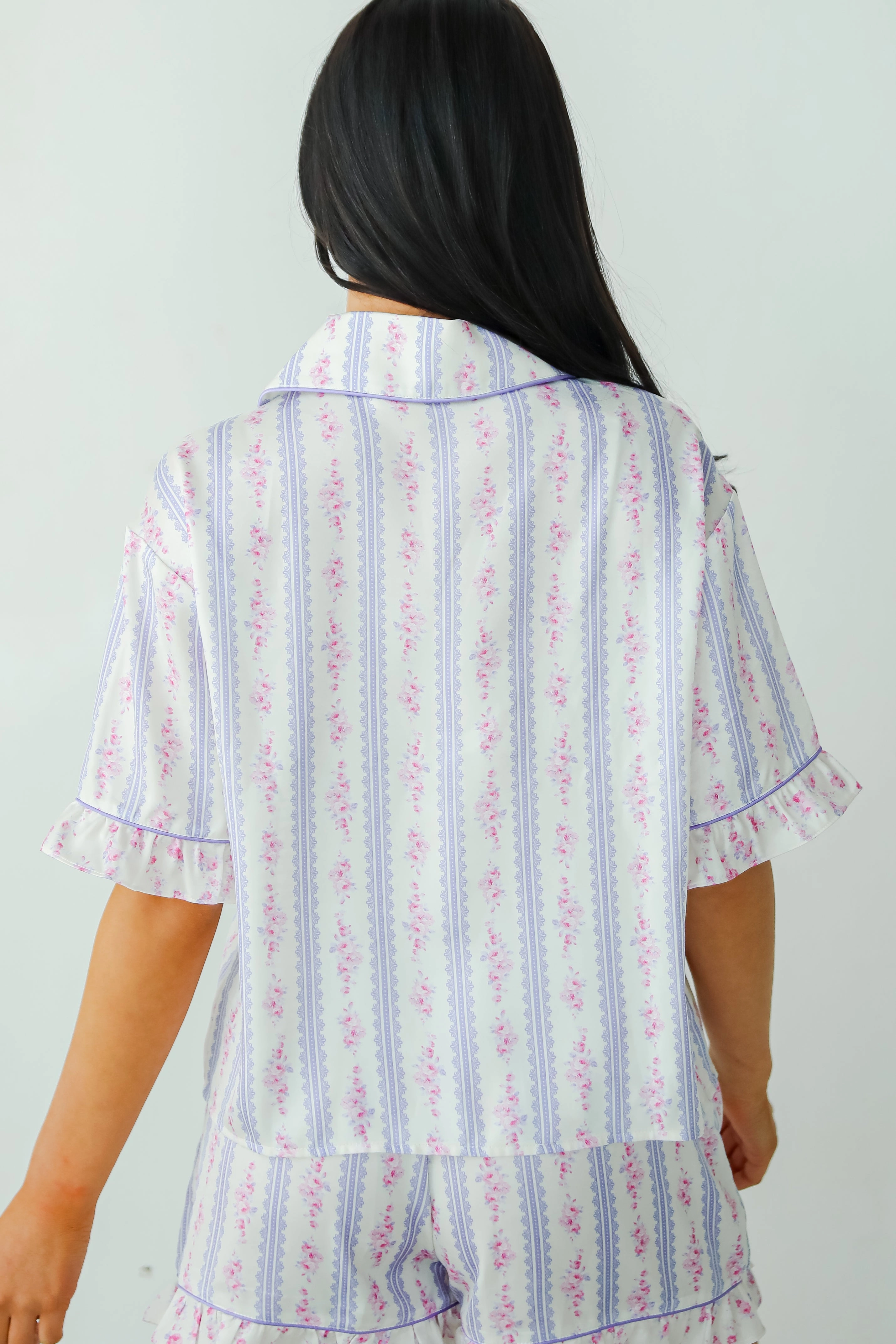 FINAL SALE - Dreaming Of You Purple Floral Pajama Top