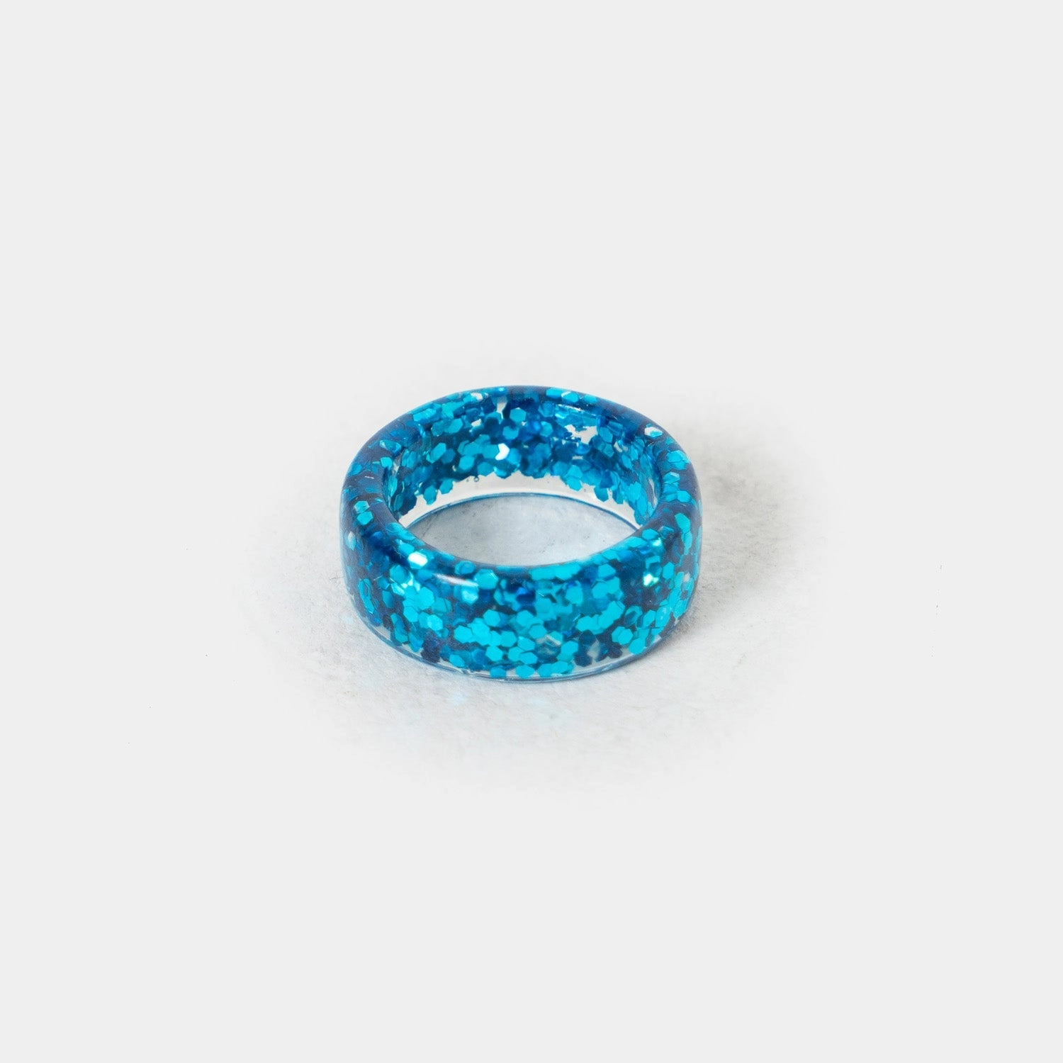 Glitterball Blue Ring