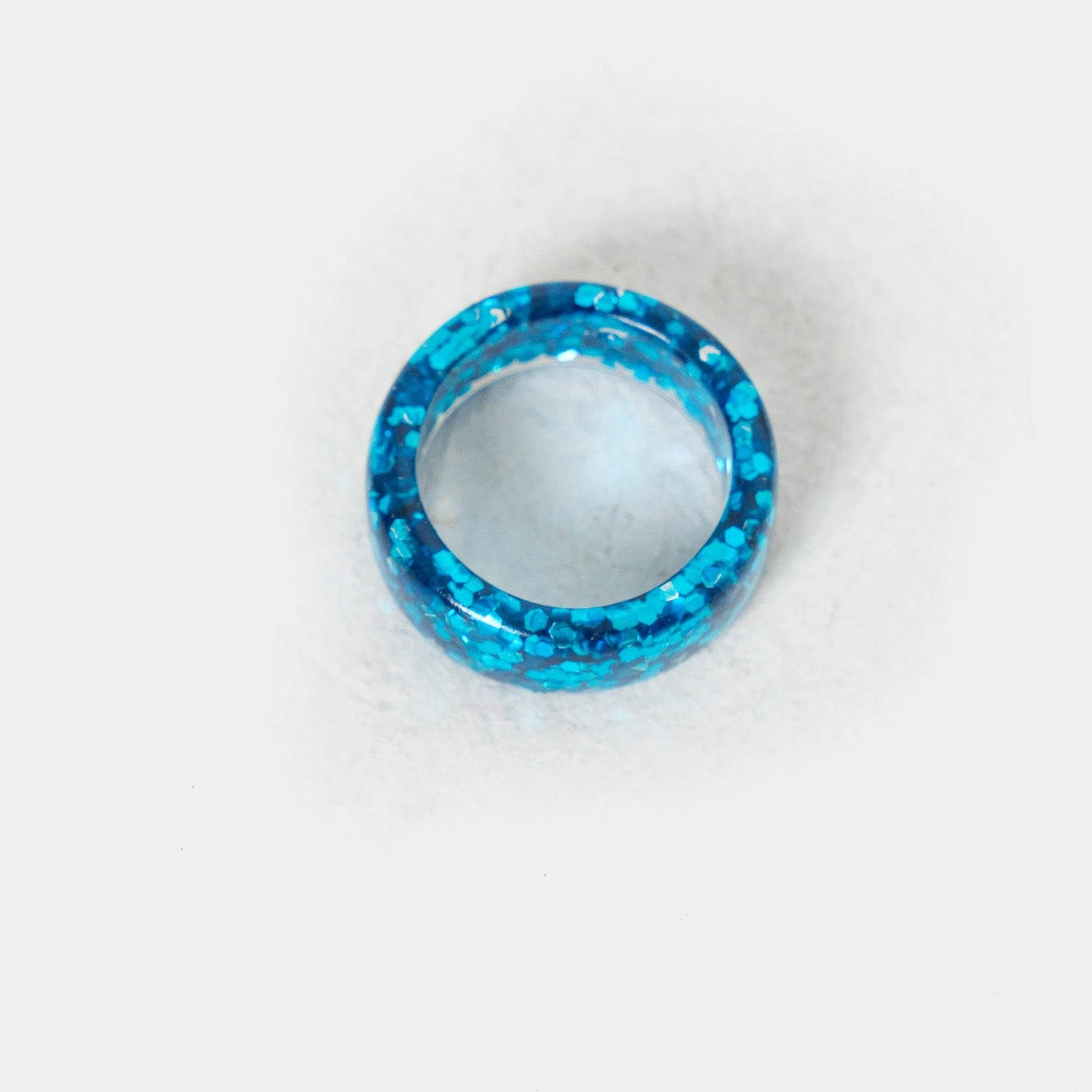 Glitterball Blue Ring