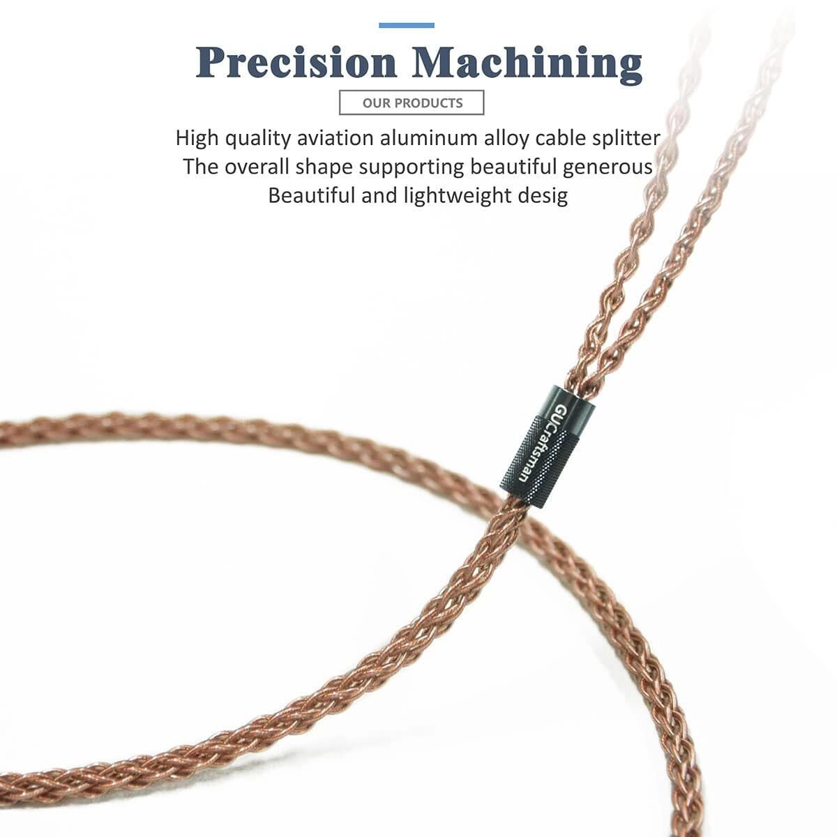 GUCraftsman 6N Single Crystal Copper Upgrade Headphones Cables For Meze 99 Classics 99 Neo 99 Noir