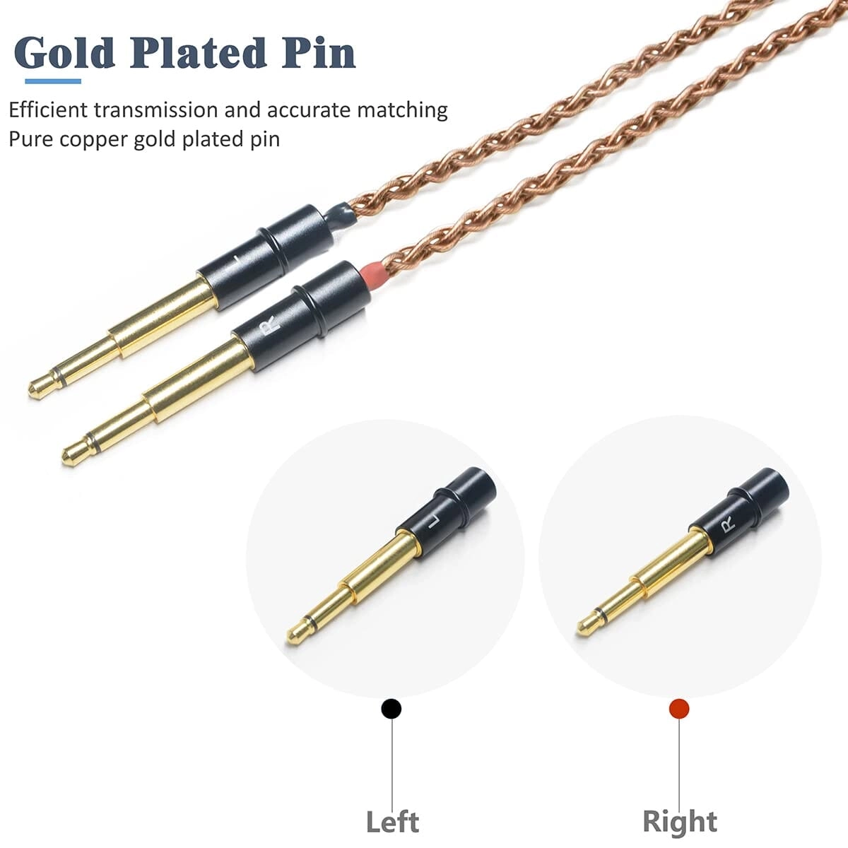 GUCraftsman 6N Single Crystal Copper Upgrade Headphones Cables For Meze 99 Classics 99 Neo 99 Noir