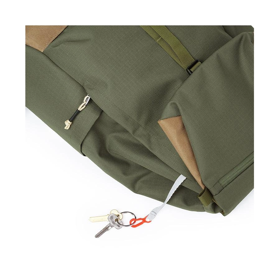 HELLOLULU Saro Utility Flap Backpack Molive Drab