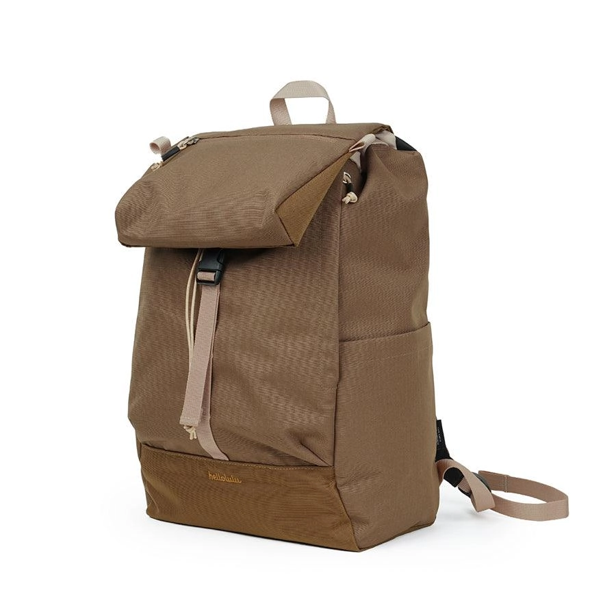 HELLOLULU Saro Utility Flap Backpack Mtan Khaki