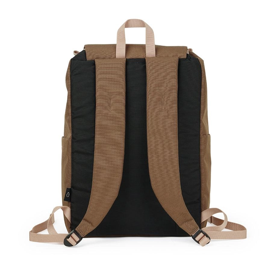 HELLOLULU Saro Utility Flap Backpack Mtan Khaki