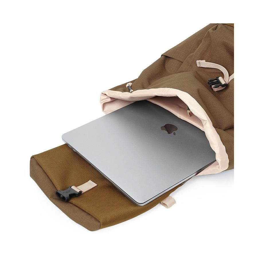 HELLOLULU Saro Utility Flap Backpack Mtan Khaki
