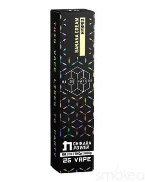 Hi On Nature 2g THCP   HHCP Chikara Power Vape - Banana Cream
