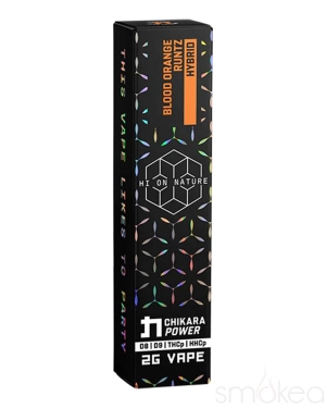 Hi On Nature 2g THCP   HHCP Chikara Power Vape - Blood Orange Runtz