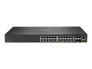 HPE Aruba 6200F 24G 4SFP  Switch - Switch - L3 - managed - 24 x 10/100/1000 (PoE )   4 x 1 Gigabit / 10 Gigabit SFP  - rack-mountable JL724A#B2E