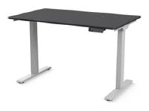 Humanscale eFloat Go 2.0 - Sit/standing desk - rectangular - electric height adjustment - black - silver base FTG3060BL_FYH12TS