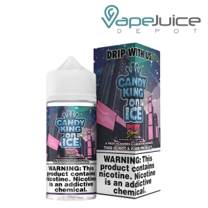 Iced Pink Squares Candy King eLiquid 100ml