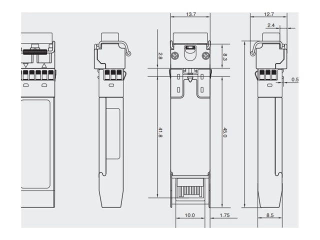 Integra Optics - SFP28 transceiver module (equivalent to: Cisco SFP-25G-SR-S) - 25Gb optical - 25GBase-SR - LC multi-mode - up SFP-25G-SR-S-IO