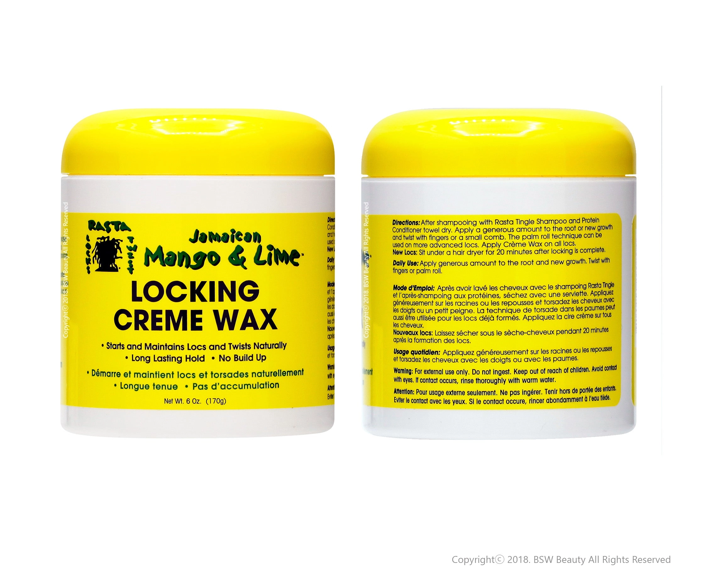 JAMAICAN MANGO & LIME LOCKING CREME WAX  6oz