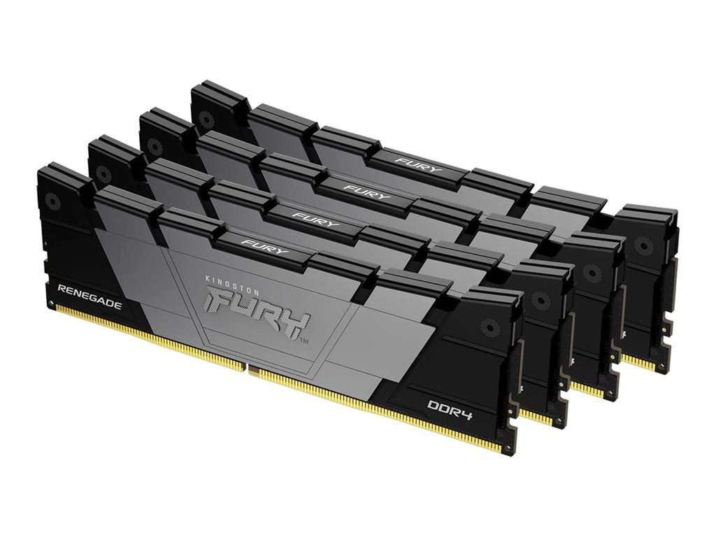 Kingston FURY Renegade - DDR4 - kit - 128 GB: 4 x 32 GB - DIMM 288-pin - 3600 MHz / PC4-28800 - CL18 - 1.2 V - unbuffered - non-ECC KF436C18RB2K4/128