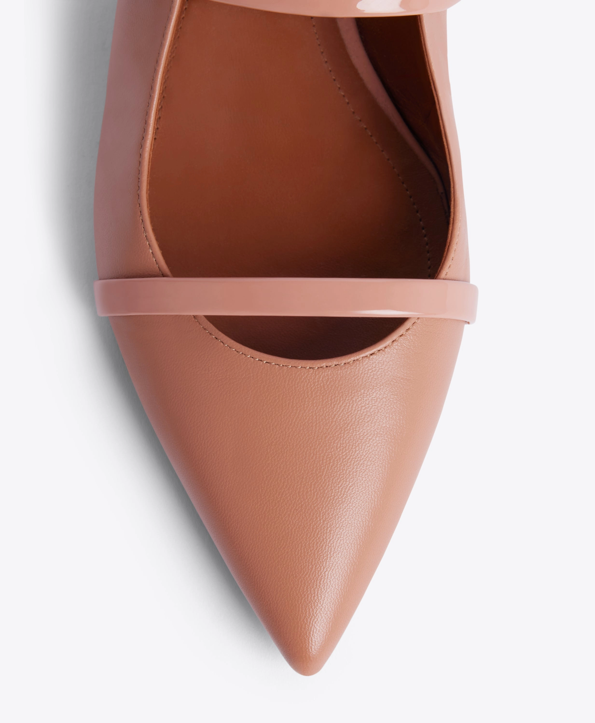 Maureen Blush Leather Flat Mules