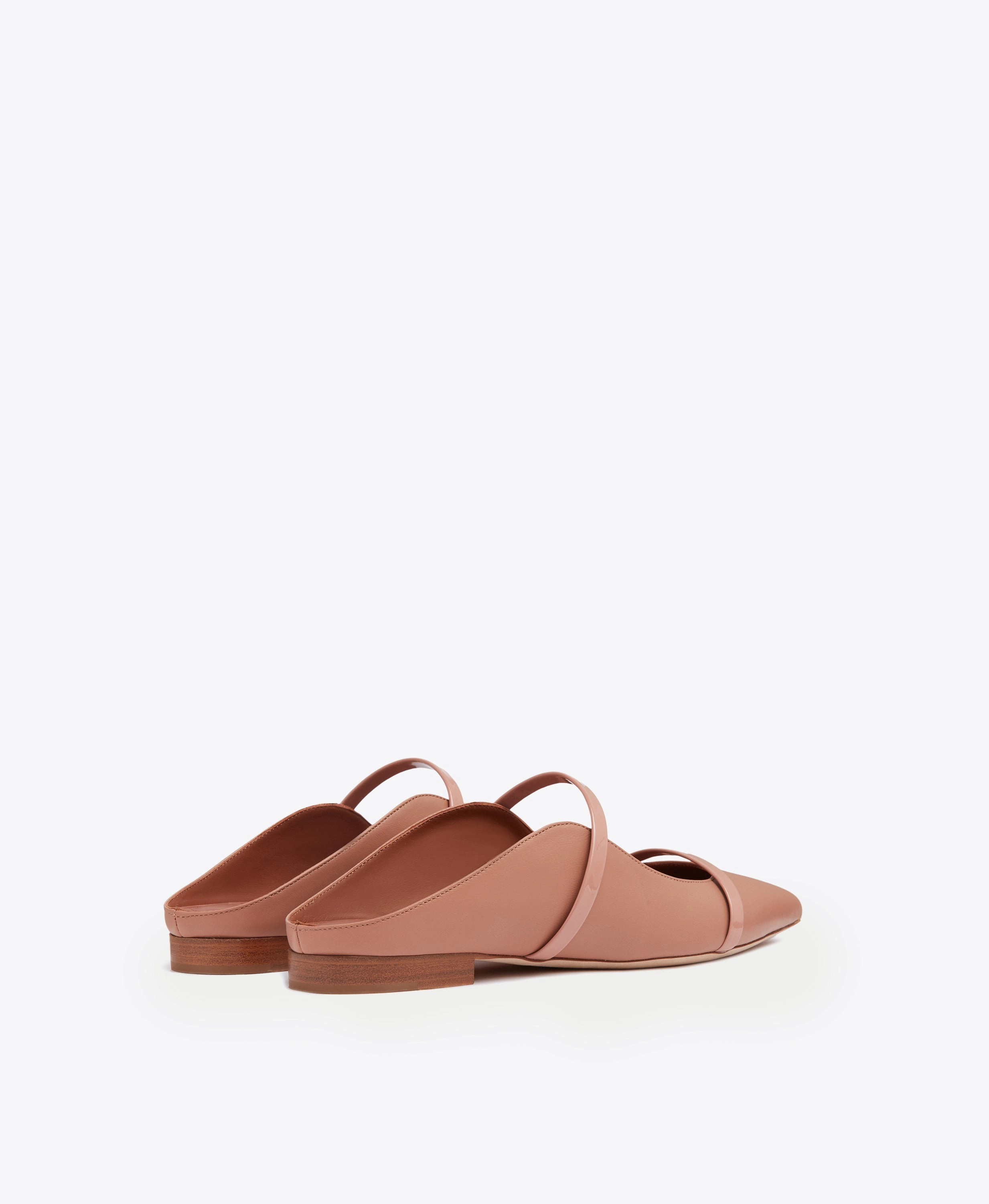 Maureen Blush Leather Flat Mules