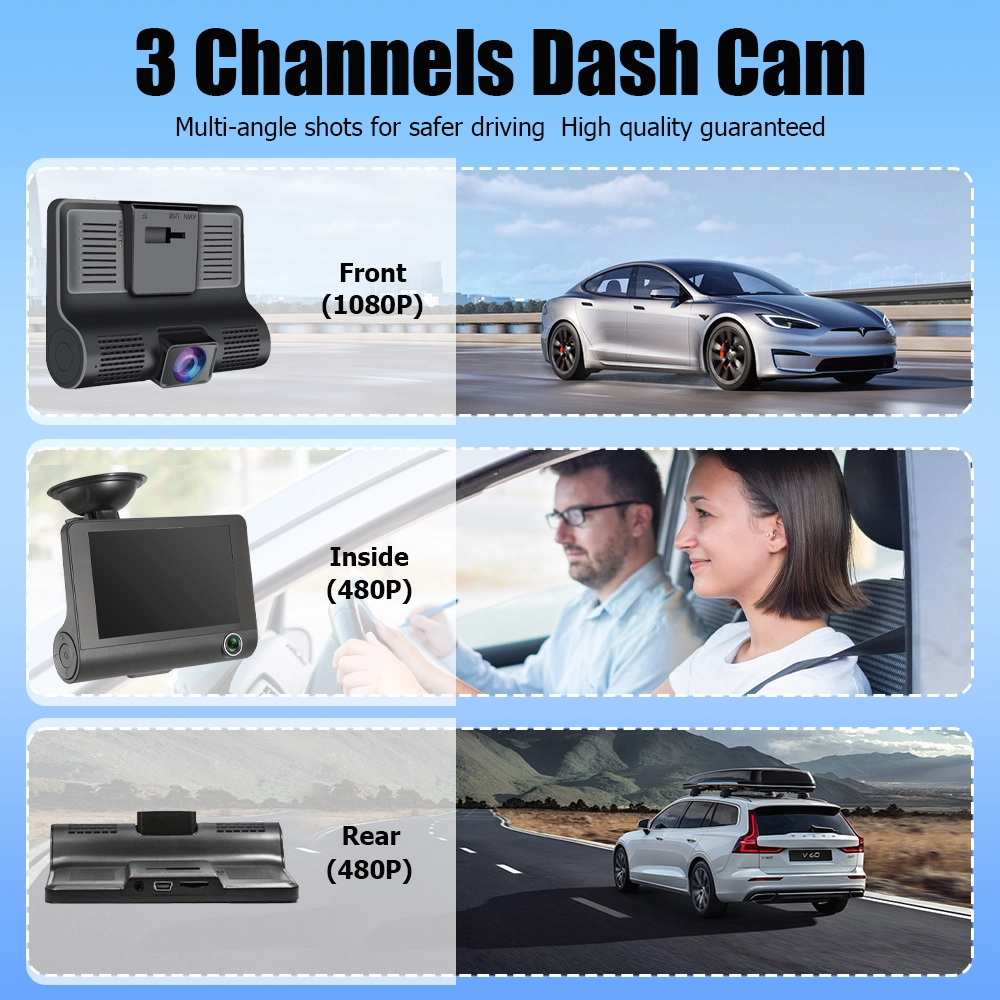 Mpow 4 inch Screen 1080P DVR Car Driving Recorder
