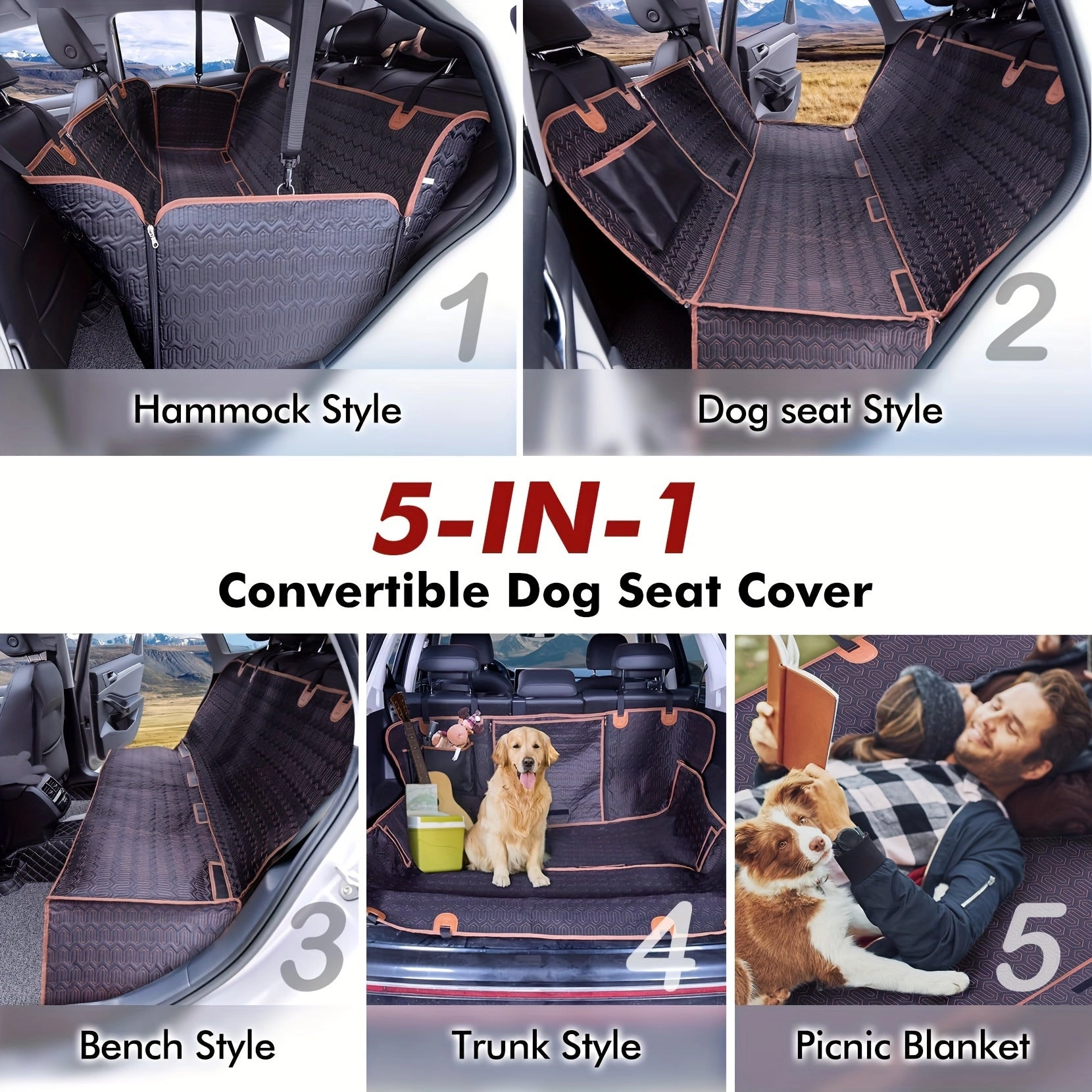 Mpow Dog Car Seat Cover
