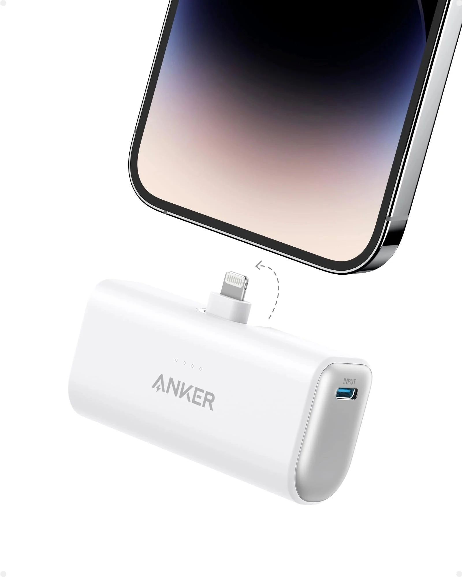 Nano Power Bank (12W. Built-In Lightning Connector)