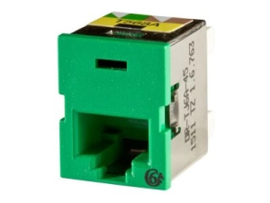 Ortronics Clarity TracJack - Modular insert - CAT 6a - RJ-45 - green TJ6A-45