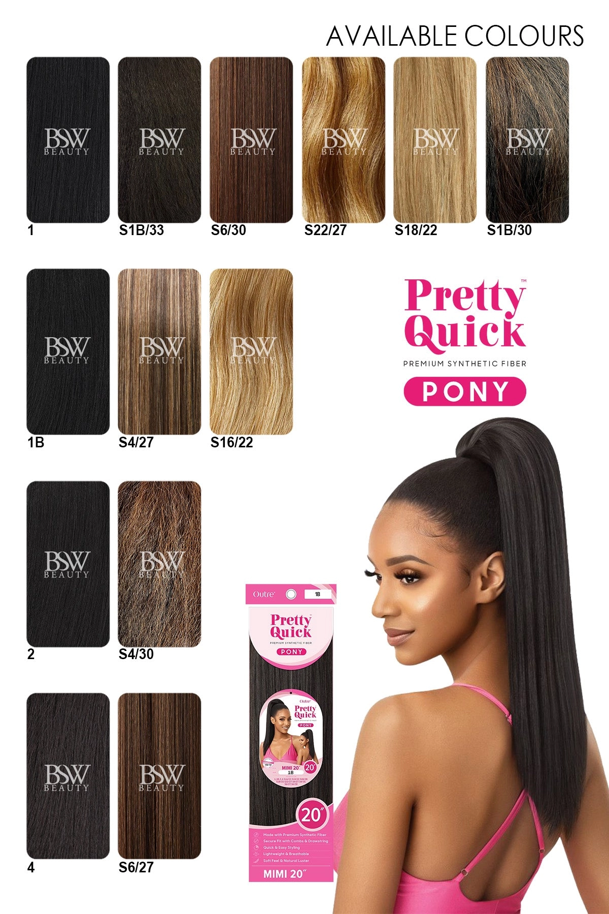 OUTRE PRETTY QUICK PONYTAIL MIMI 20"