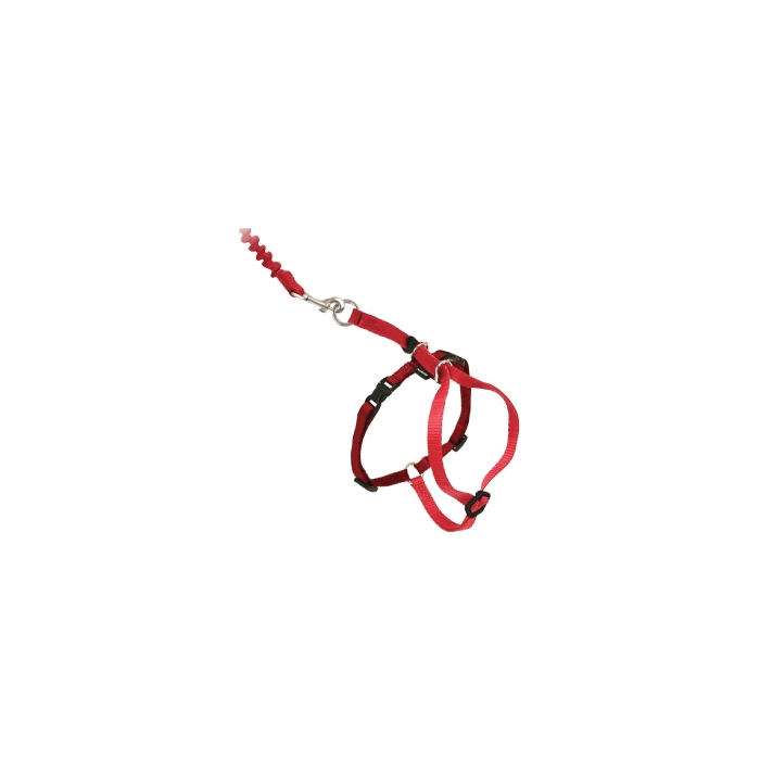 Petsafe Come With Me Kitt Cat Harness & Bungee Leash-Red