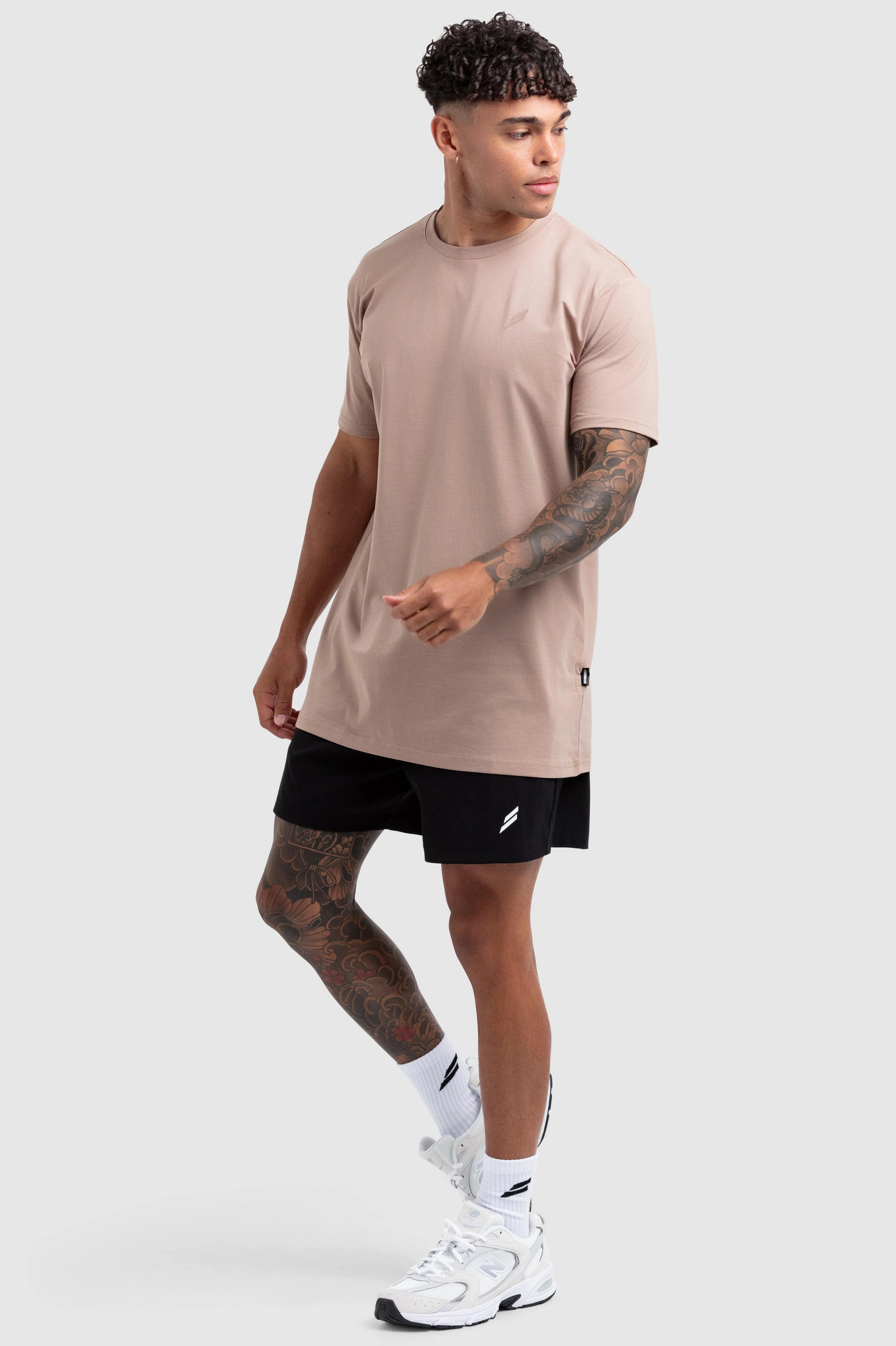 Power Regular Fit Tee V2 - Light Taupe