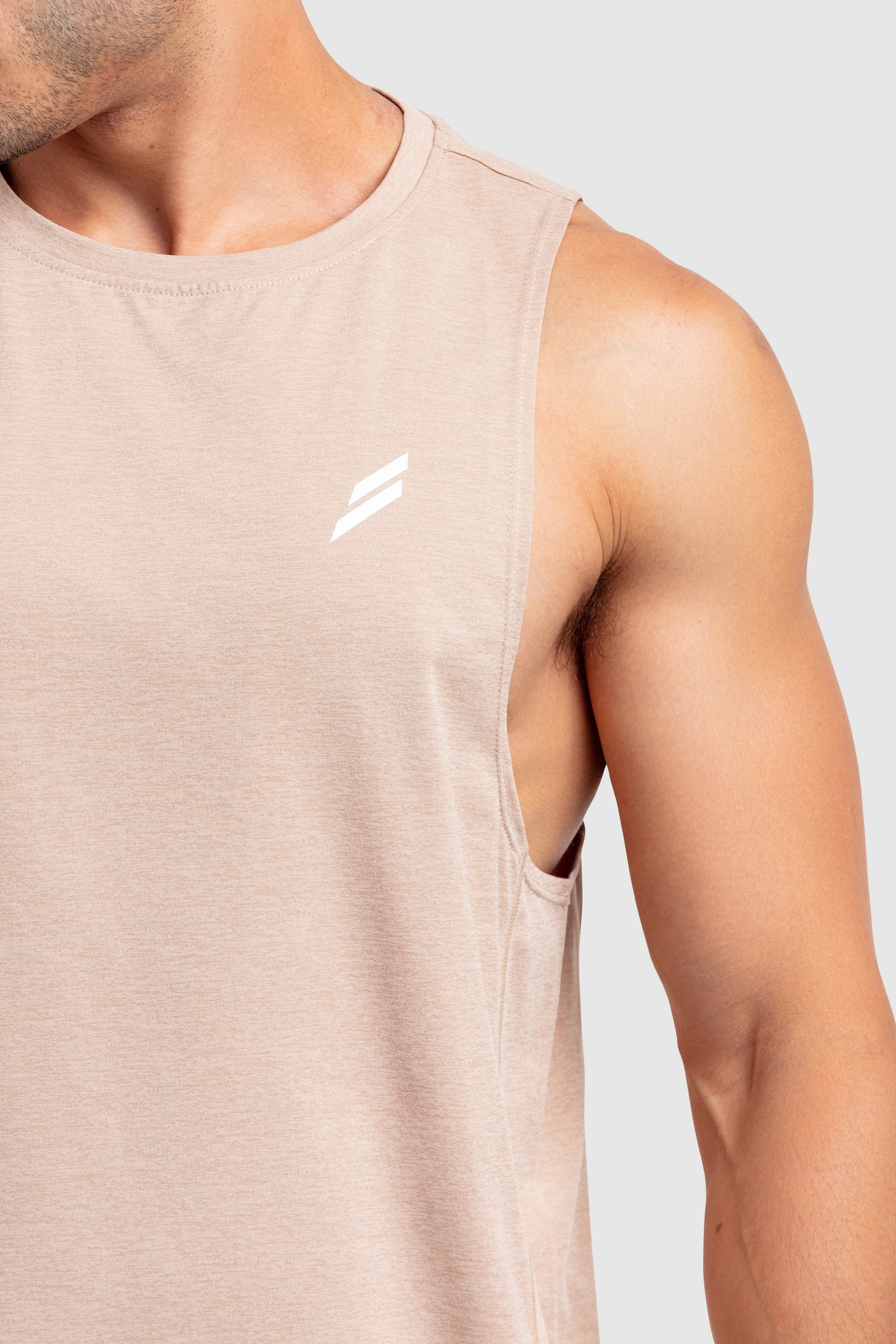 Puremotion Muscle Tank V3 - Light Taupe